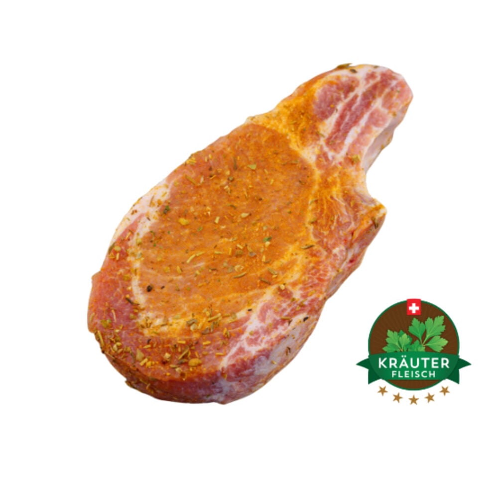 Schweins-Kotelett gewürzt